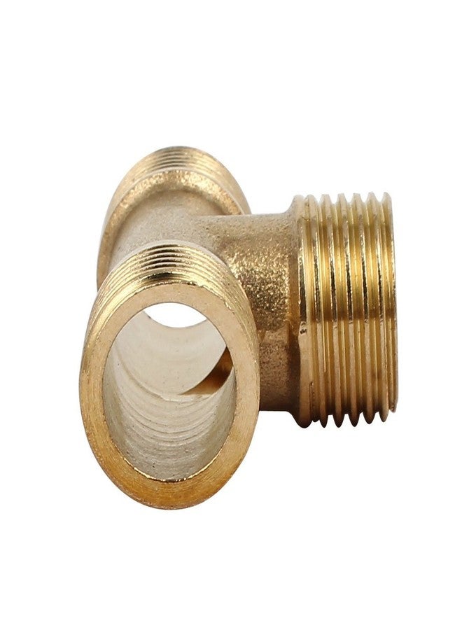 DESCTIDY 1/2BSP Male Thread Brass T Shape Equal Pipe Connecting Fitting Jointer - Image 2